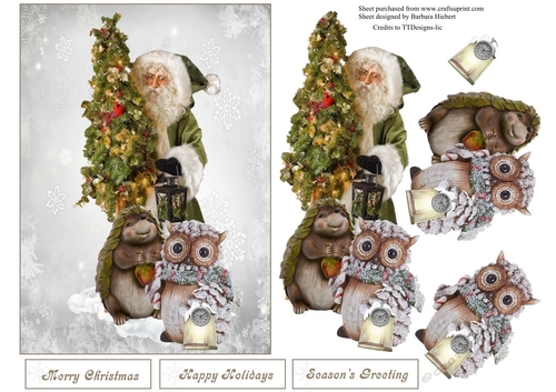 Lighting the Way Topper with Decoupage