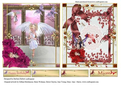 Angels and Faries with Babies, Two Toppers