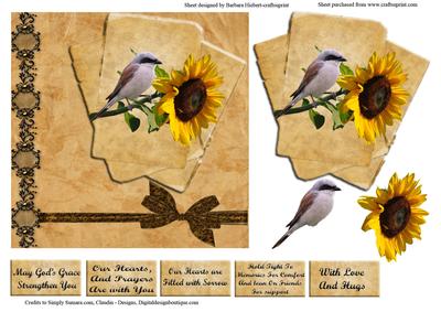 Hold Tight to Memories Sympathy Topper 7 Decoupage