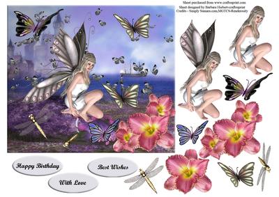 Return of the Butterfly with Orchids & Butterfly Decoupage