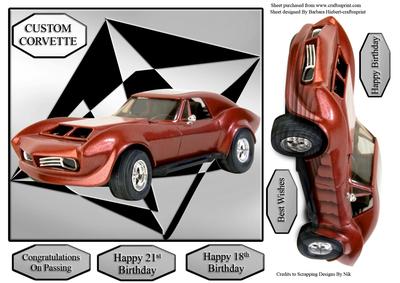 Custom Corvette on Abstract & Easy Imitation Pyramid Layers