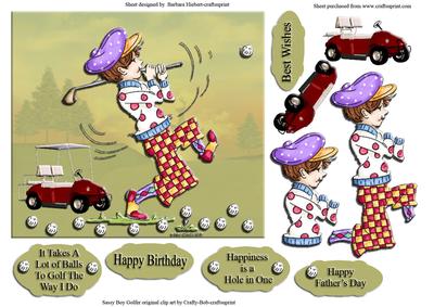 Hitting the Golf Balls with Decoupage