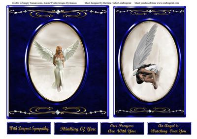Angel Sympathy Quick and Easy Card Toppers
