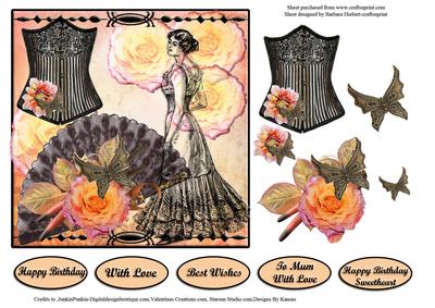 Ghost of Steampunk Past with Decoupage