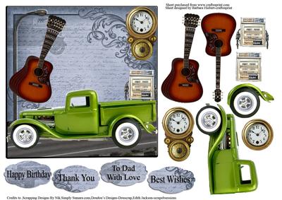 Time to Travel in My 29 Ford Truck & Decoupage
