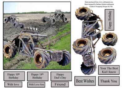 Men to Boys and a Muddy Field with Decoupage