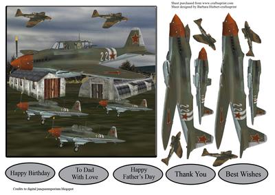 The Old Air Plane Hanger & Decoupage