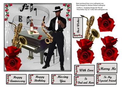 All That Jazz with Red Decoupage 2