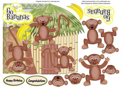 Go Bananas and Monkey Around with Decoupage