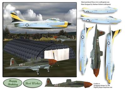 Air Travel Fast and Not So Fast with Pyramid & Decoupage