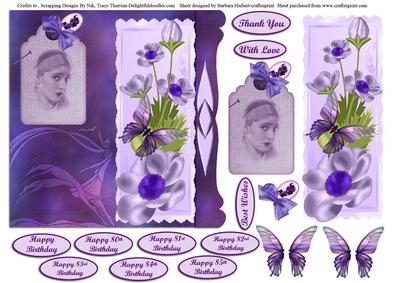 Roaring Twenty's Flapper Over the Edge & Decoupage