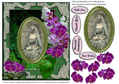 A Silent Prayer Orchid Garden & Decoupage