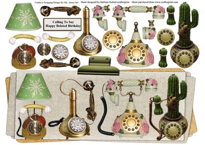 Calling Belated Birthday Lg,dl & Decoupage