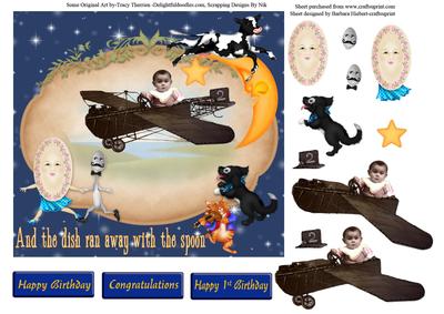 Baby Pilot with Runaways & Decoupage