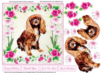 Daisy Mae Needs a Home Card Topper & Decoupage
