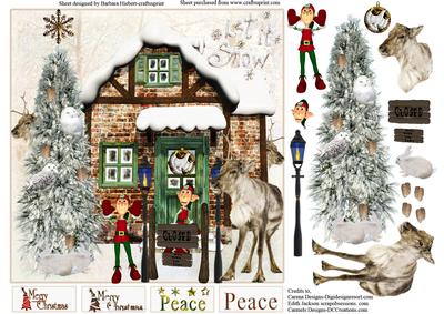 Closed to Make Toys Card Topper & Decoupage
