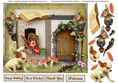 Curious Puppy Card Topper & Decouapge