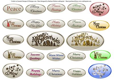Christmas Variety Sentiment Tags
