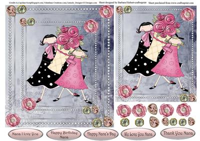 Nana I Love You Quick Topper & Decoupage