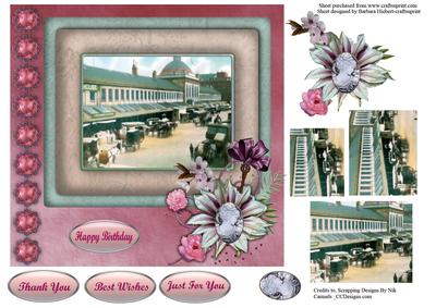 Boston Market Topper & Pyramid & Decoupage