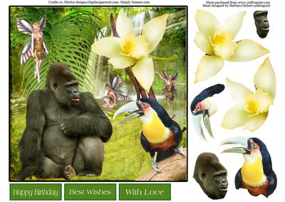 Jungle Dreams Card Topper & Decoupage