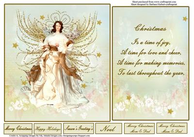 Angel of Christmas Joy Quick Topper & Insert & Verse