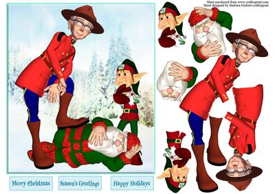 Canadian Police Caught Imposter Santa Topper & Decoupage