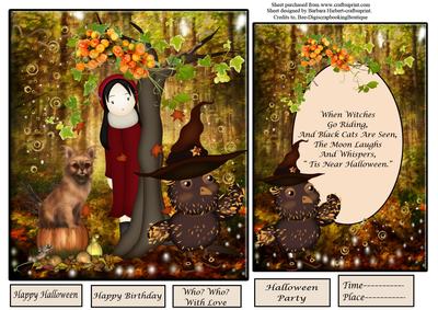 Tis Near Halloween Quick Card Topper & Insert