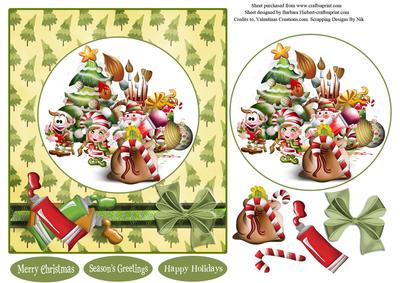Painting Christmas Decorations Topper & Decoupage