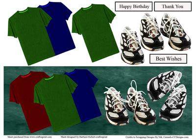 T-shirts & Trainers Dl Topper & Decoupage