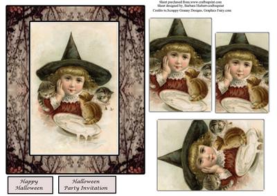 Vintage Spilt Milk Halloween Topper & Pyramid Layers
