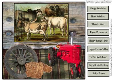 Vintage Farm Quick & Easy Card Topper