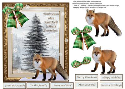 On a Wnter Day Card Topper & Decoupage
