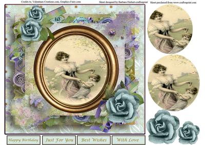 At Play Card Topper & Pyramid & Decoupage Layers