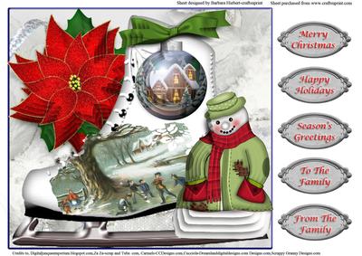 Holidays at Home Quick Card Topper