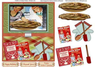 Home Cooking Vintage Style Topper & Decoupage