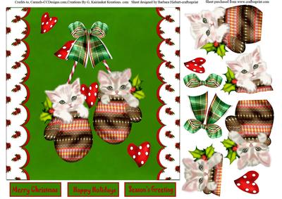 Kittens and Mittens Topper and Decoupage