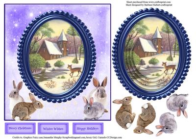 Scenic Vintage with Imitation Layers & Decoupage