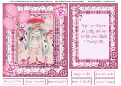 Dress Up Happy Birthday Quick Topper & Insert