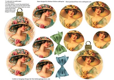 Christmas Victorian Baubles & Pyramid Layers