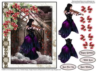 Music in the Clouds Card Topper & Decoupage