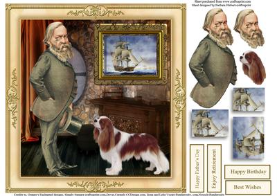 Going for a Walk Card Topper & Decoupage