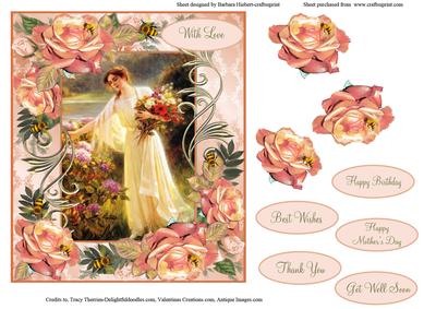 Gathering Flowers Topper & Decoupage