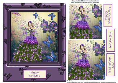 Purple Heart Fairy & Pyramid Layers
