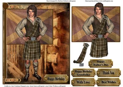 Vintage Scottish Topper & Decoupage