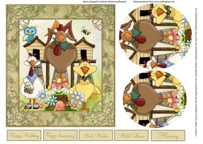 Hen Pecked Topper and Pyramid Layers