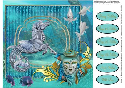 Fantasy Sea Horse Quick and Easy Topper