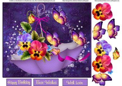 After a Rain Topper & Decoupage