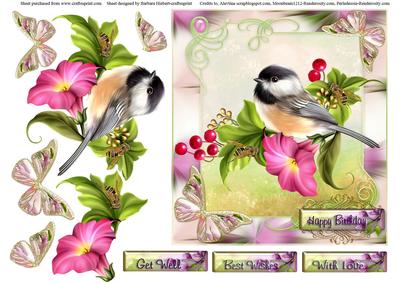 Summer's Day Topper with Decoupage