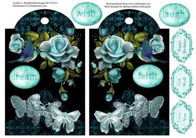 Two Gift Tags with Word Stones